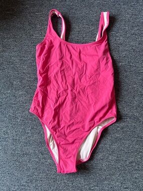 Old Navy Bright Pink Scoop-Back One-Piece Swimsuit